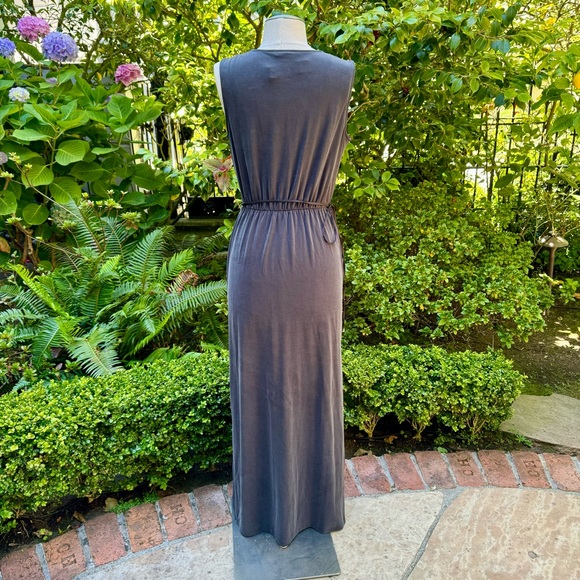 WHBM Super Comfy Maxi Dress Sandwashed Jersey Black Sz XS - Picture 3 of 11